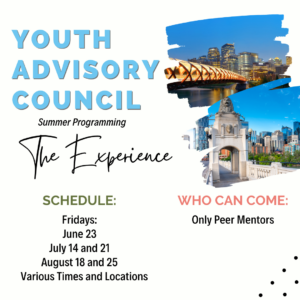 Youth Advisory Council presents: The Experience Program July and August Trip